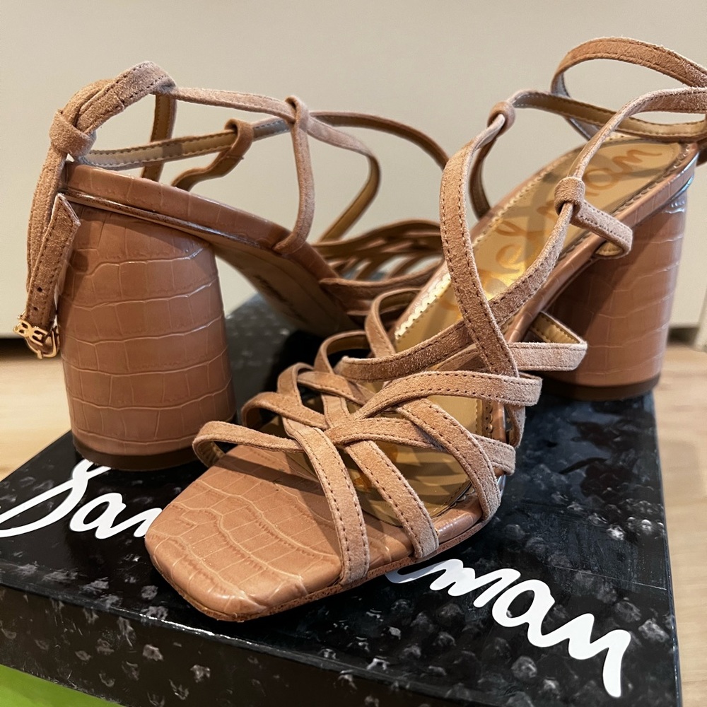 Sam Edelman Tan heeled sandal | 8.5 - Picture 9 of 12